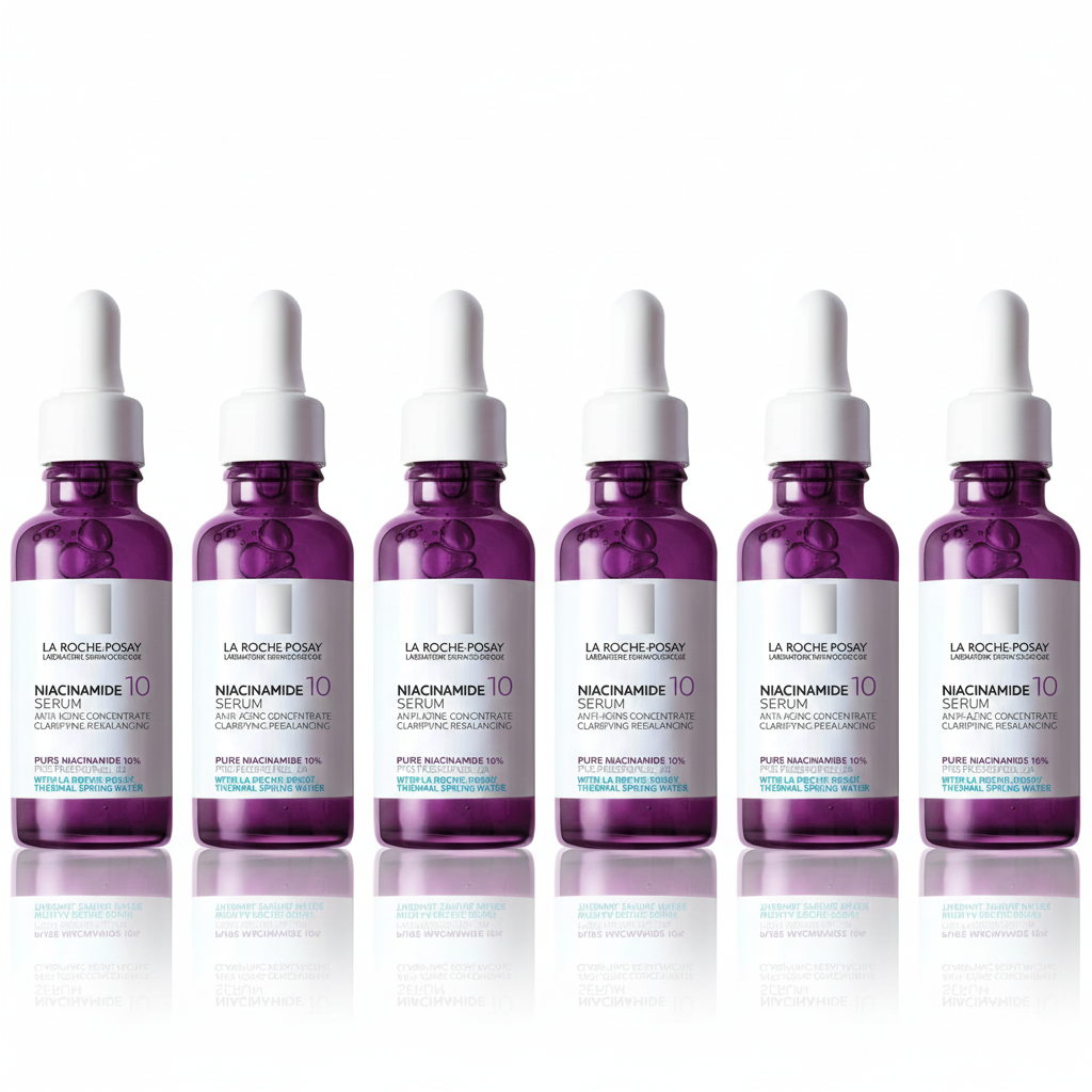 [6-PACK] La Roche Posay Pure Niacinamide 10 Serum for Dark Spots 30ml Brightening and