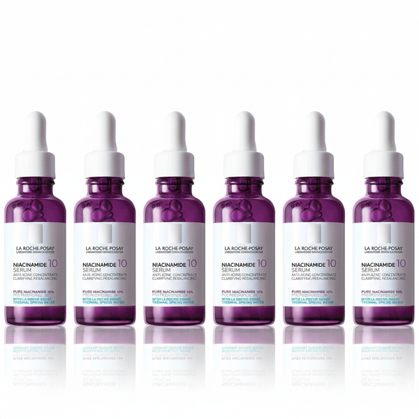 [6-PACK] La Roche Posay Pure Niacinamide 10 Serum for Dark Spots 30ml Brightening and
