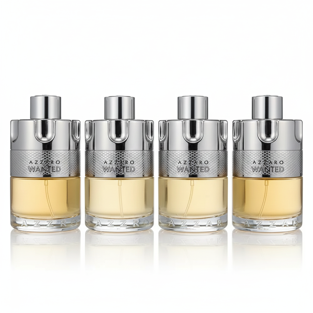 [4-PACK]  Azzaro Wanted by Azzaro Eau De Toilette Spray 3.4 oz for Male