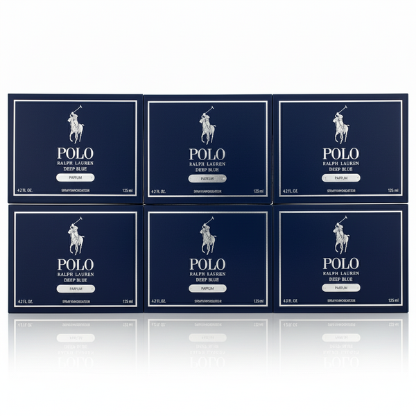 [6-PACK] Ralph Lauren Polo Deep Blue, 4.2 oz Parfum Spray
