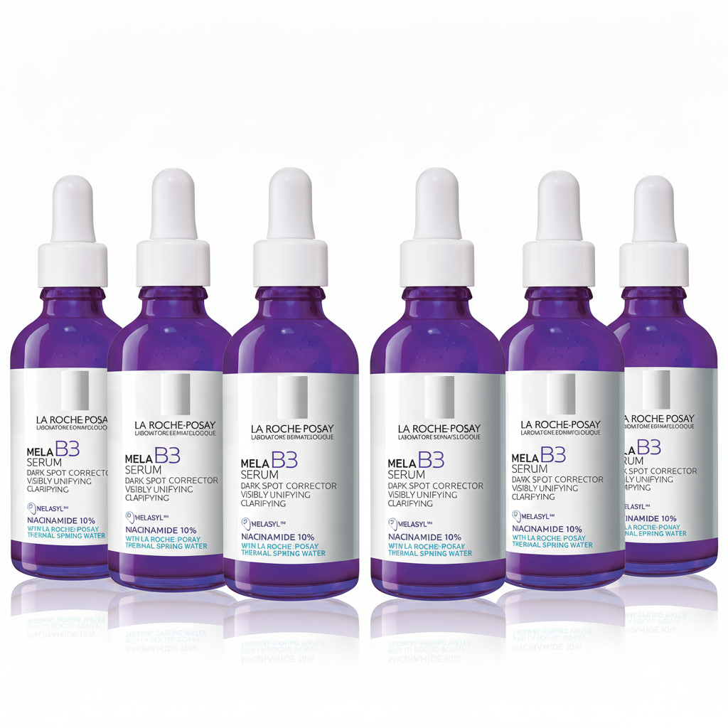 [6-PACK]  La Roche-Posay Mela B3 Serum, Dark Spot Corrector With Anti-Aging Melasyl + 10% Niacinamide, Discoloration Correcting Serum for Sun Spots, Age Spots & Post-Acne Marks
