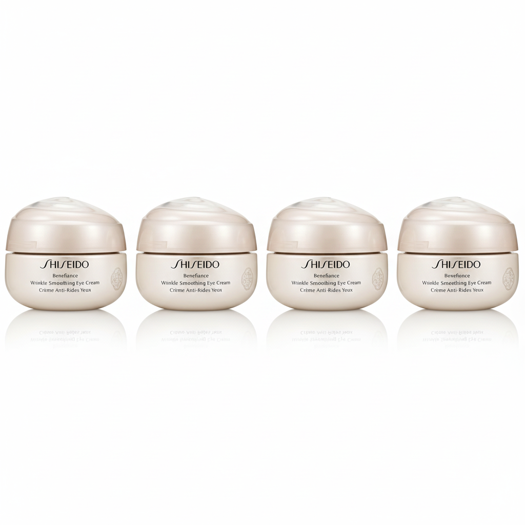 [4-PACK]  Shiseido Benefiance Wrinkle Smoothing Eye Cream 15ml/0.51oz
