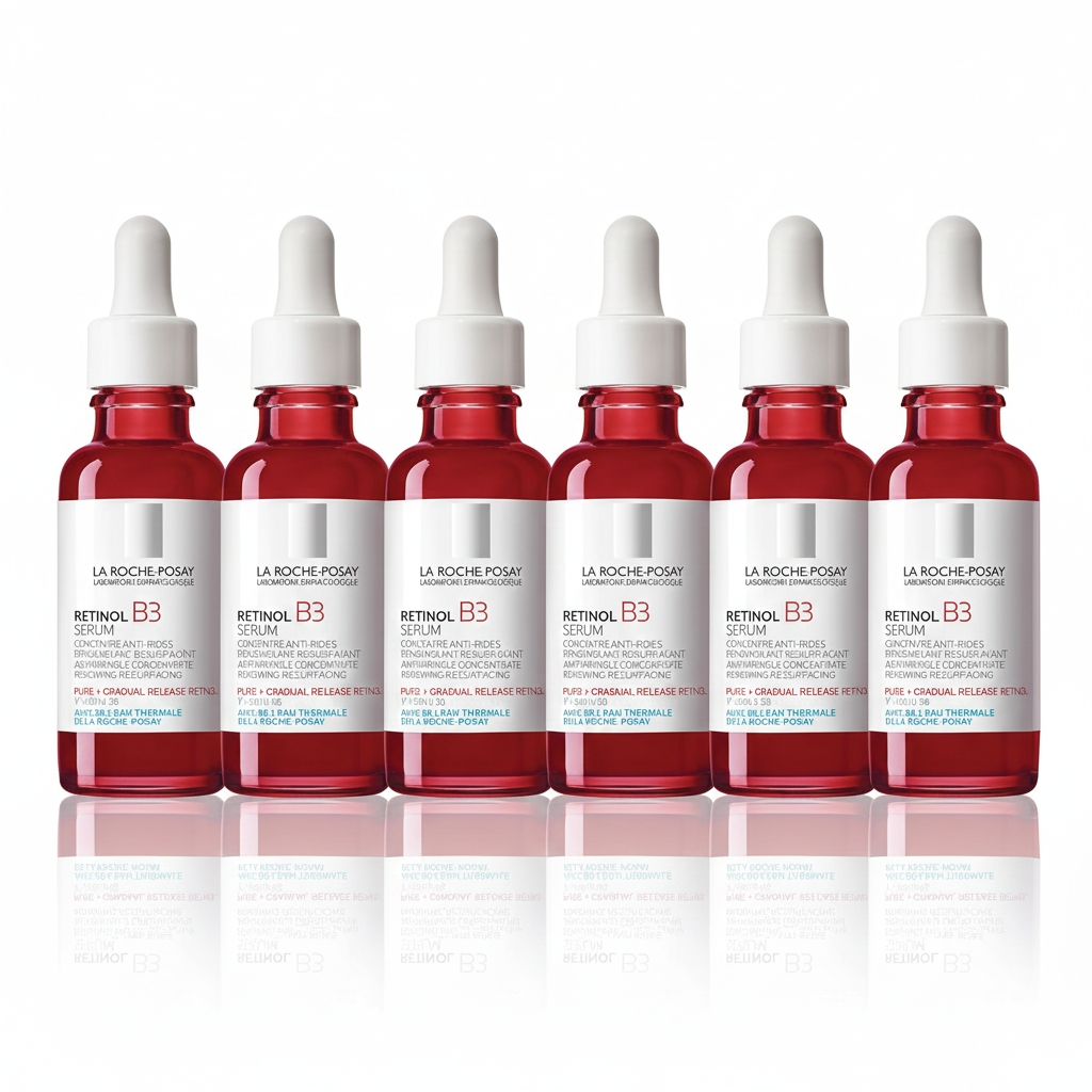 [6-PACK] La Roche-Posay Pure Retinol Face Serum with Vitamin B3, Anti Aging Face Serum for Lines, Wrinkles & Premature Sun Damage to Resurface & Hydrate, Suitable for Sensitive Skin, 1.0 Fl. Oz