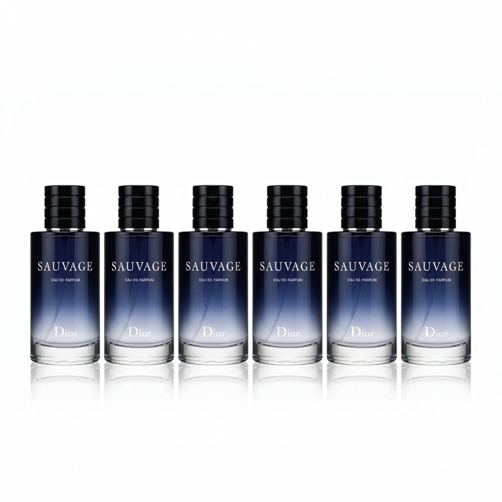 [6-PACK]  Sauvage by Christian Dior Eau De Parfum Spray 3.4 oz for Men