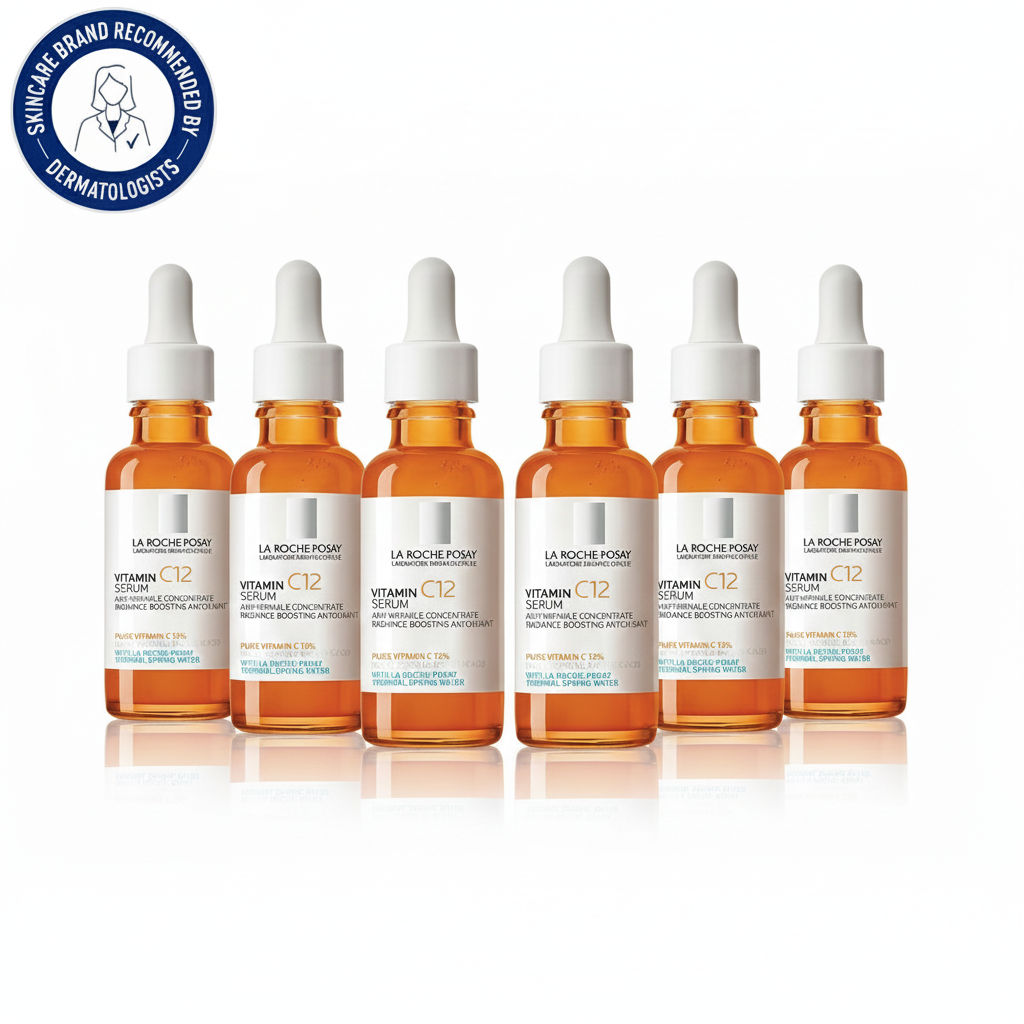 [6-PACK]   La Roche-Posay Pure Vitamin C Anti-Aging Face Serum: Brightens & Smooths