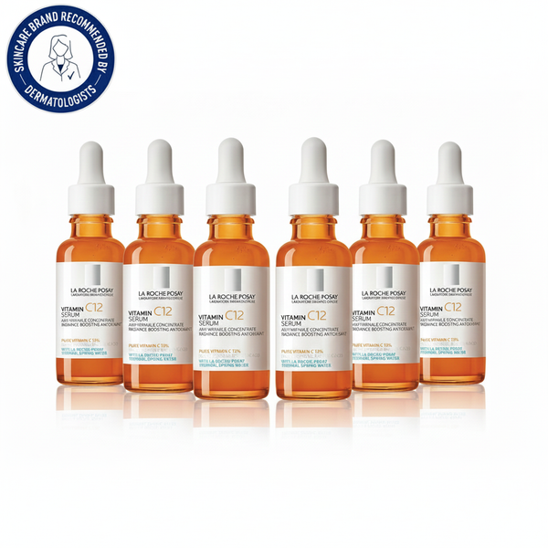 [6-PACK]   La Roche-Posay Pure Vitamin C Anti-Aging Face Serum: Brightens & Smooths