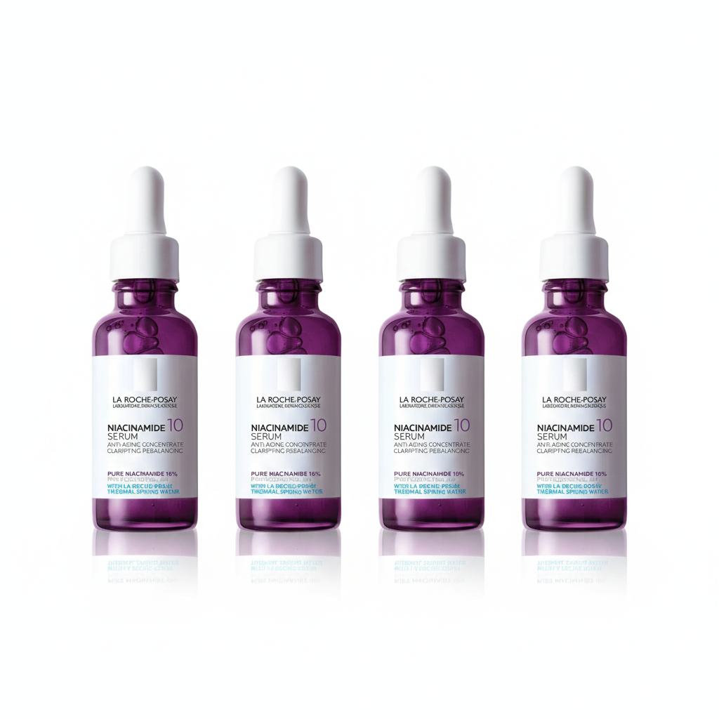 [4-PACK] La Roche Posay Pure Niacinamide 10 Serum for Dark Spots 30ml Brightening