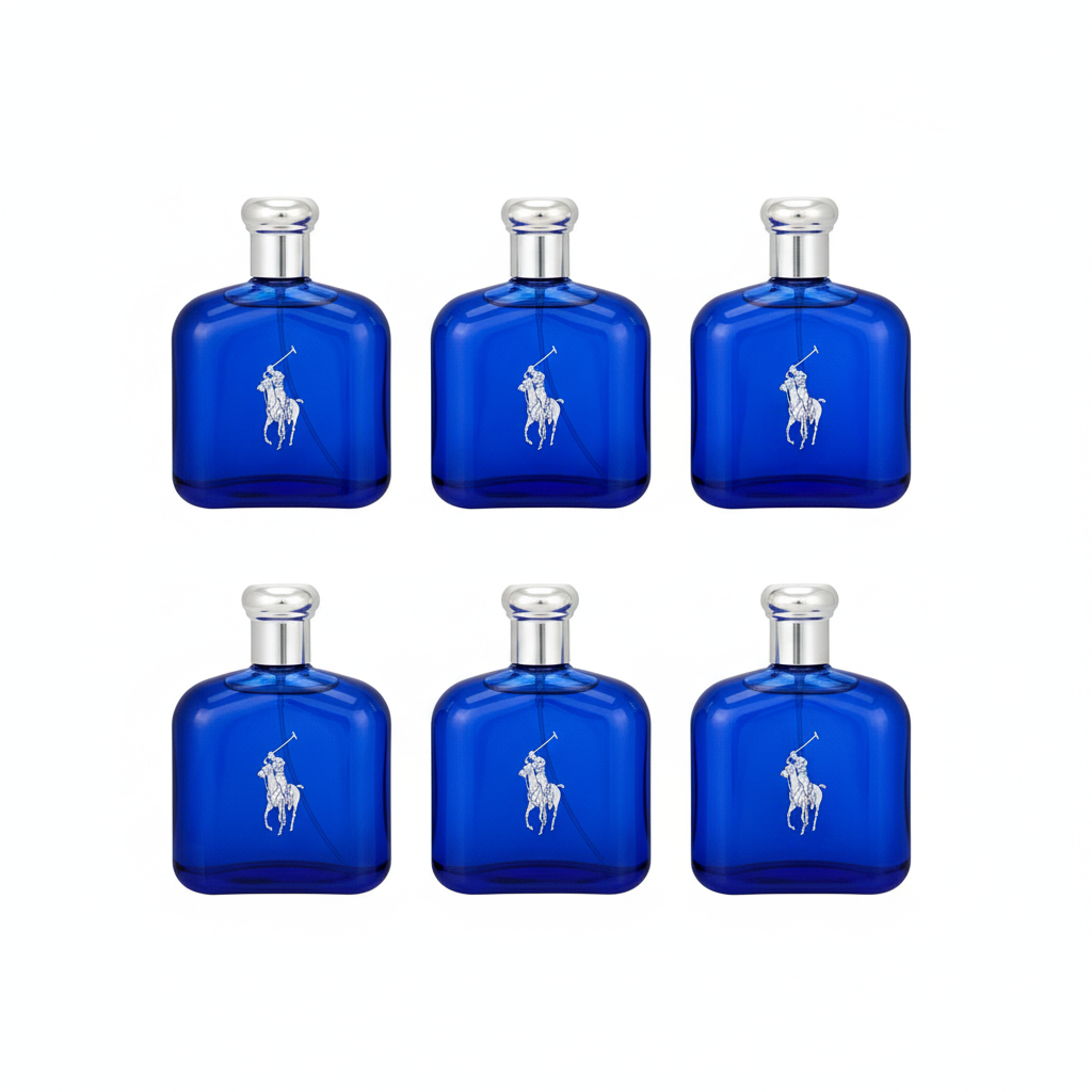 [6-PACK] Ralph Lauren Polo Blue Eau de Toilette Spray, 4.2 oz