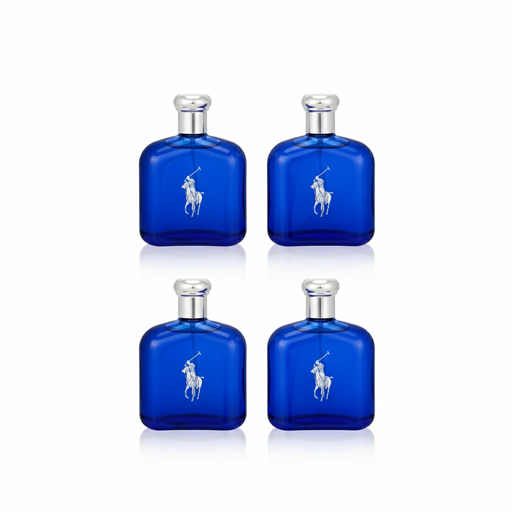 [4-PACK]  Ralph Lauren Polo Blue Eau de Toilette Spray, 4.2 oz